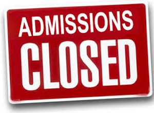 Admission Closed
